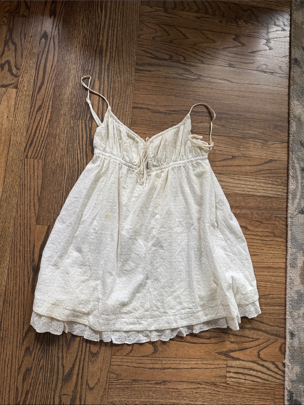 Princess Polly White Eyelet Spaghetti Strap Sundress